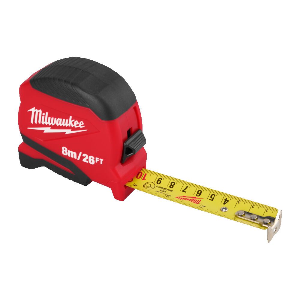 Рулетка Pro Compact MILWAUKEE (Gen 2), 8м/26фт, (25мм) (4932498781)