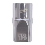Головка торцева хромована 1/2'' MILWAUKEE, (зірочка 12 гранн.), 14мм (4932498824)
