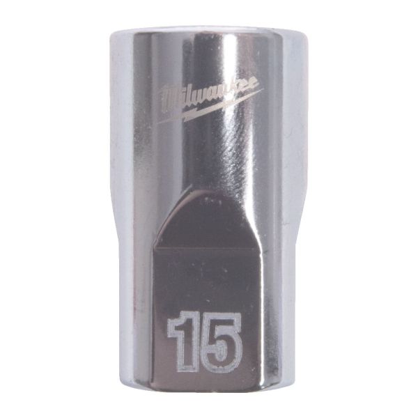 Головка торцева хромована 1/2'' MILWAUKEE, (зірочка 12 гранн.), 15мм (4932498825)