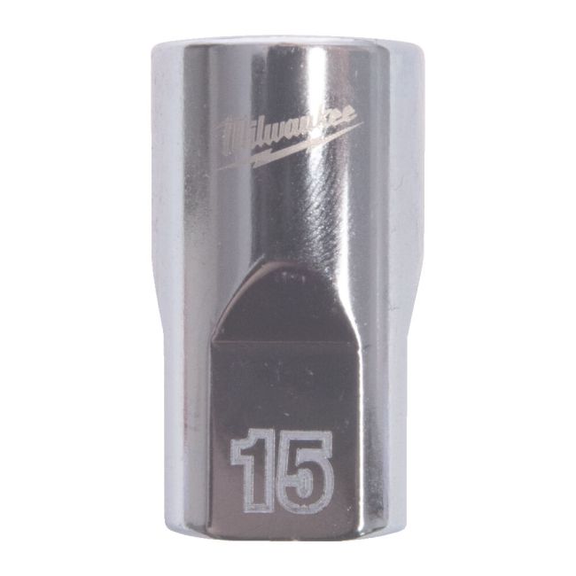 Головка торцева хромована 1/2'' MILWAUKEE, (зірочка 12 гранн.), 15мм (4932498825)