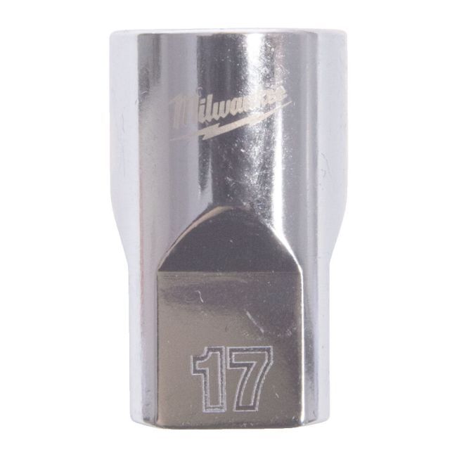 Головка торцева хромована 1/2'' MILWAUKEE, (зірочка 12 гранн.), 17мм (4932498827)
