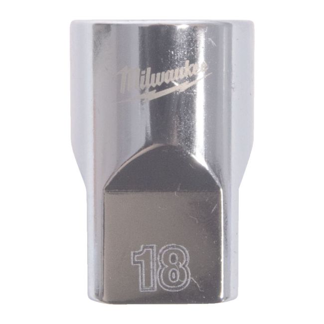 Головка торцева хромована 1/2'' MILWAUKEE, (зірочка 12 гранн.), 18мм (4932498828)