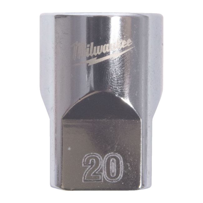 Головка торцева хромована 1/2'' MILWAUKEE, (зірочка 12 гранн.), 20мм (4932498830)