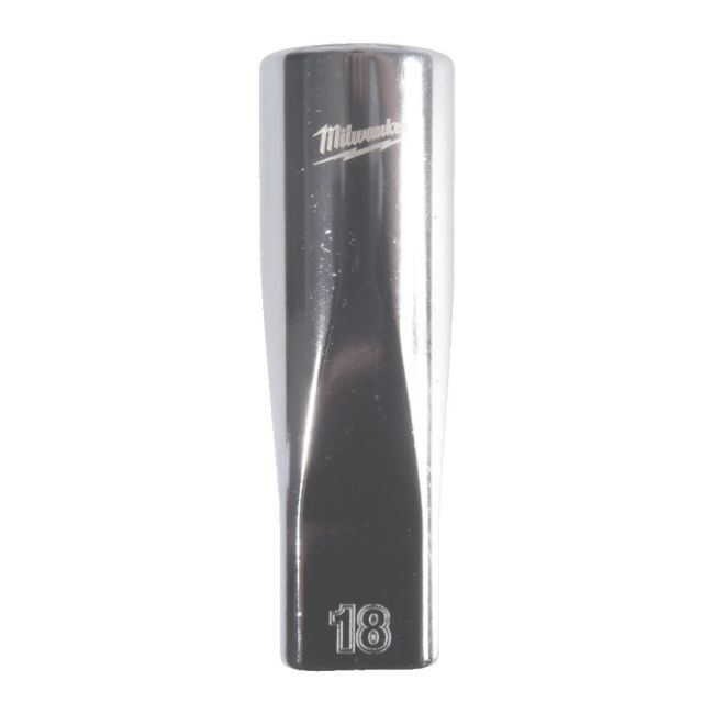 Головка торцева хромована 1/2'' MILWAUKEE, (зірочка 12 гранн.) подовжена, 18мм (4932498839)