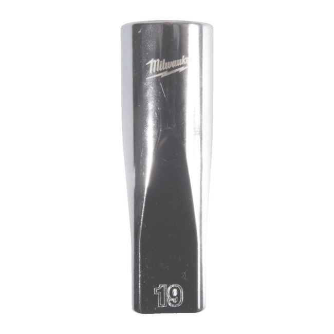 Головка торцева хромована 1/2'' MILWAUKEE, (зірочка 12 гранн.) подовжена, 19мм (4932498840)