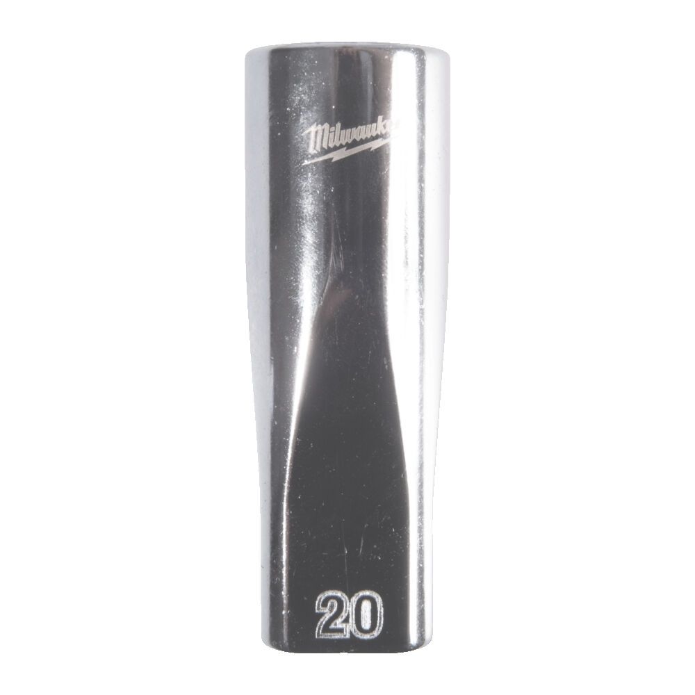 Головка торцева хромована 1/2'' MILWAUKEE, (зірочка 12 гранн.) подовжена, 20мм (4932498841)