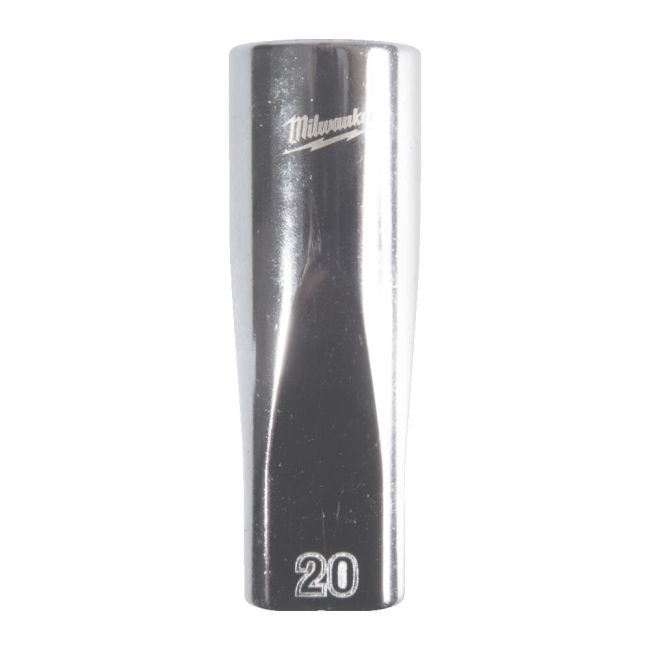 Головка торцева хромована 1/2'' MILWAUKEE, (зірочка 12 гранн.) подовжена, 20мм (4932498841)