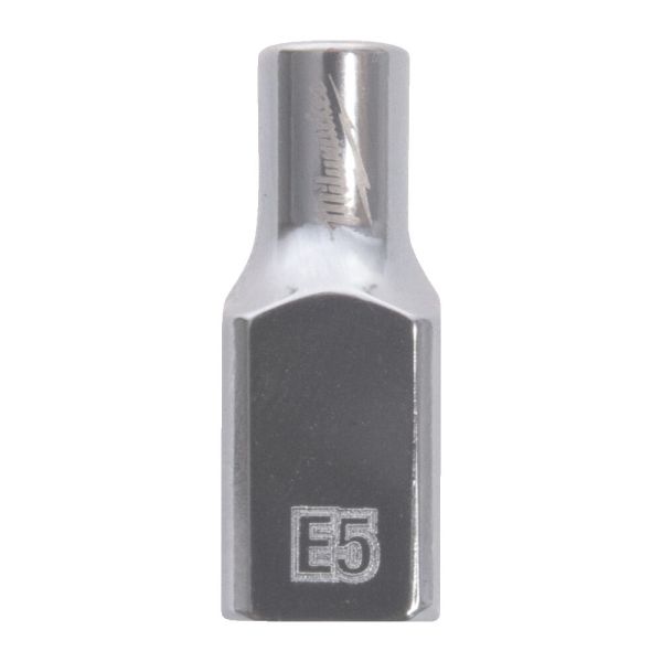 Головка торцева хромована TORX Е-стандарт 1/4'' MILWAUKEE, E5 (4932498847)