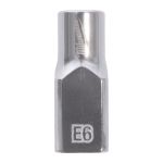 Головка торцева хромована TORX Е-стандарт 1/4'' MILWAUKEE, E6 (4932498848)