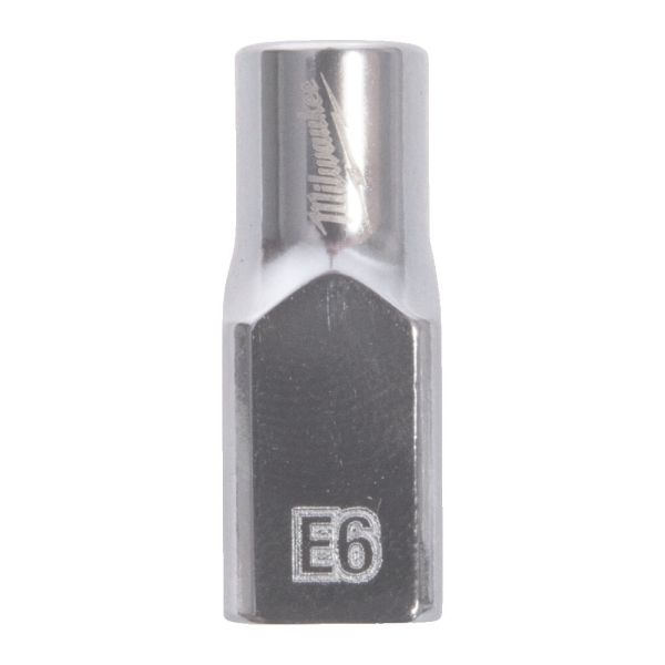 Головка торцева хромована TORX Е-стандарт 1/4'' MILWAUKEE, E6 (4932498848)