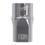 Головка торцевая хромированная TORX Е-стандарт 3/8'' MILWAUKEE, E12 (4932498852)