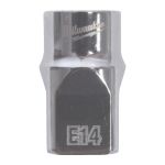 Головка торцевая хромированная TORX Е-стандарт 3/8'' MILWAUKEE, E14 (4932498853)