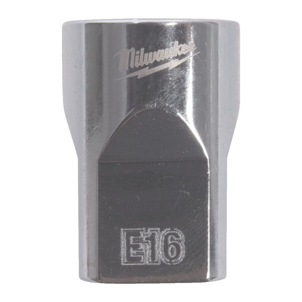 Головка торцевая хромированная TORX Е-стандарт 3/8'' MILWAUKEE, E16 (4932498854)