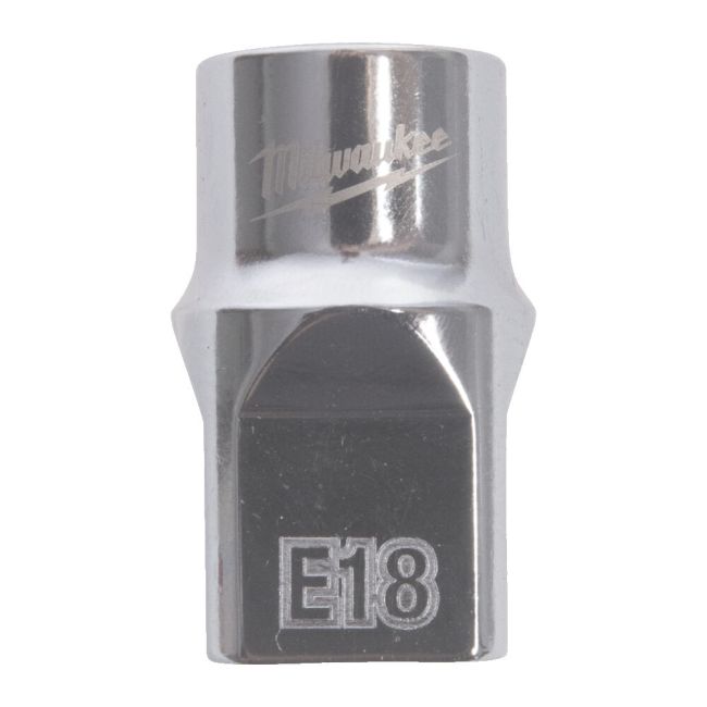 Головка торцева хромована TORX Е-стандарт 1/2'' MILWAUKEE, E18 (4932498855)