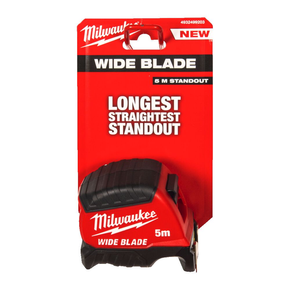 Рулетка WIDE BLADE MILWAUKEE (Gen2), 5м (35мм) (4932499203)