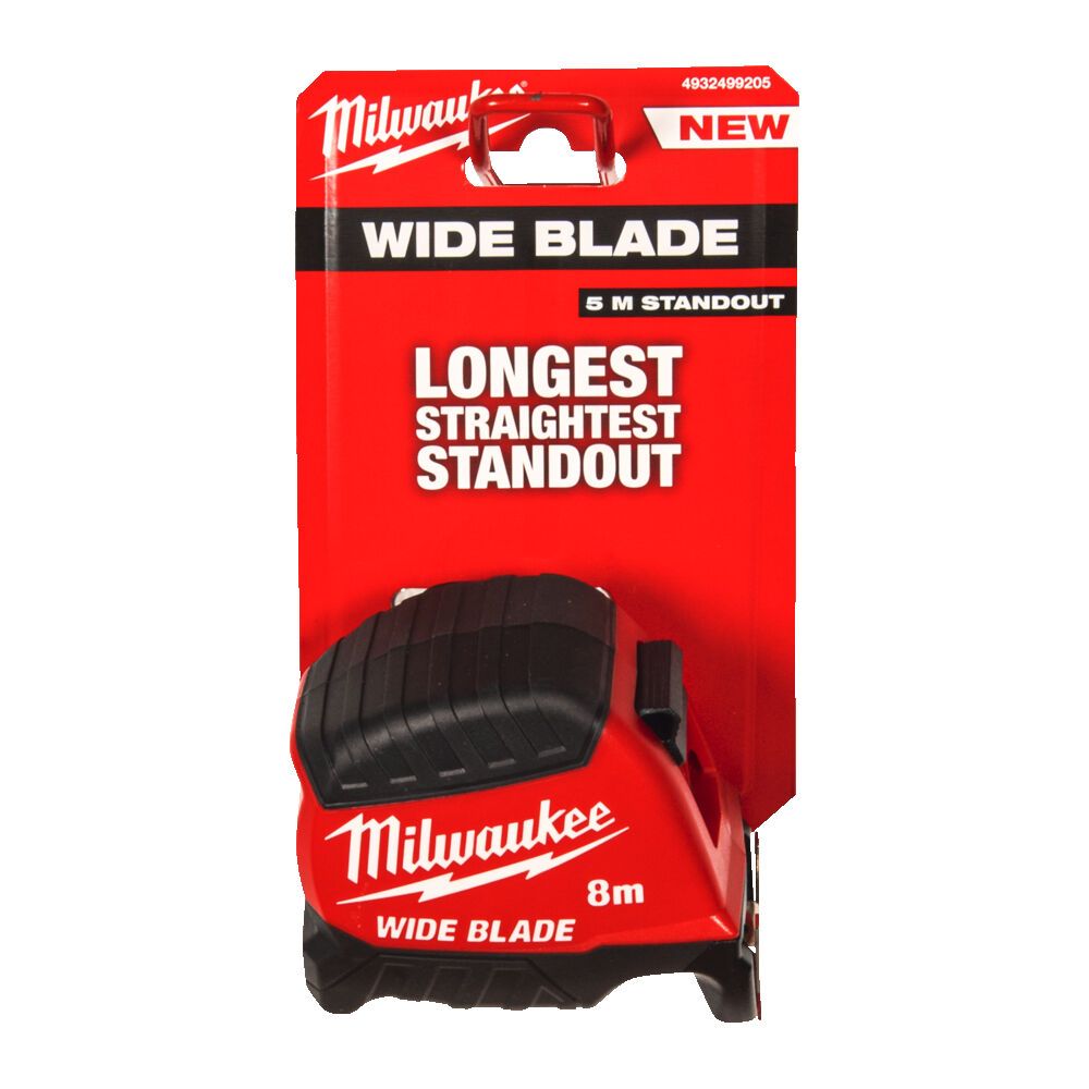 Рулетка WIDE BLADE MILWAUKEE (Gen2), 8м (35мм) (4932499205)