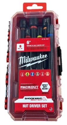 Набір насадок торцевих магнітних под зовнішній 6-гранник ShW MILWAUKEE, 150мм (8/10/13мм) (3шт), пластиковий кейс (4932499426)