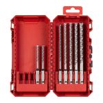 Набір бурів SDS-PLUS MX4 PACKOUT MILWAUKEE, (діаметри 5,5/5/5,5/6/8/10мм) Set 2, (7шт), пластиковий кейс (4932500061)