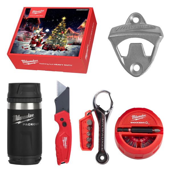 Набір ручного інструменту MILWAUKEE Christmas Promo 2025 (відкривачка TOOLGUARD (4932500164), компактний ніж Fastback (493247135 (4932500297)
