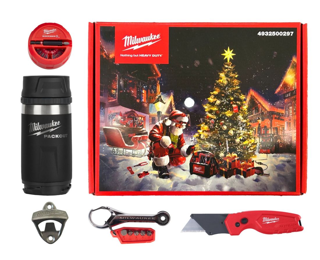 Набір ручного інструменту MILWAUKEE Christmas Promo 2025 (відкривачка TOOLGUARD (4932500164), компактний ніж Fastback (493247135 (4932500297)