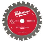 Диск пиляльний для труб металевих MILWAUKEE, FPCSB діаметр 115х12х1,6мм, 24зуба (для M18 FPCS) (4932500399)