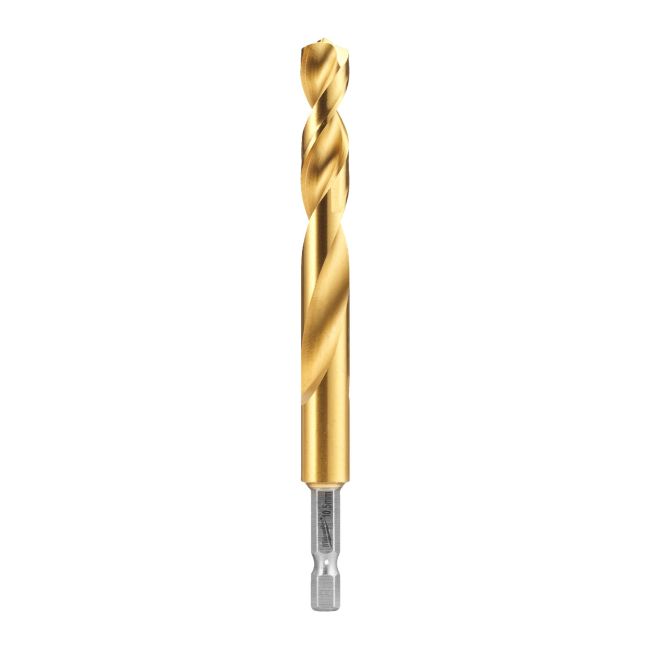 Свердло по металу RedHEX SHOCKWAVE™ HSS-TiN MILWAUKEE, діаметр 10,5х122х78мм, (5шт), пластикова коробка (4932500414)