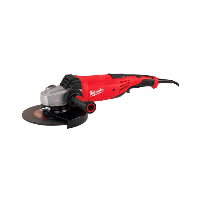Кутова шліфувальна машина MILWAUKEE 180 мм AGV 22-180 E 4933431820 (+ захисний кожух, гайка фланцева, бічна рукоятка, кабель 4 м (4933431820)