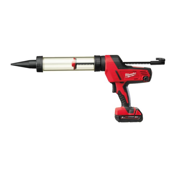 Піістолет для герметиків акумуляторний MILWAUKEE, C18 PCG-201B, 400мл (зарядний пристрій М12-18 С, 1 акумулятор М18 В2 2Аг, плас (4933441345)