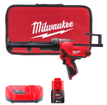 Пістолет для герметиків акумуляторний MILWAUKEE M12 PCG/310C-201B, 310мл (зарядний пристрій С12 С, 1 акумулятор М12 В2 2Аг, плас (4933441655)