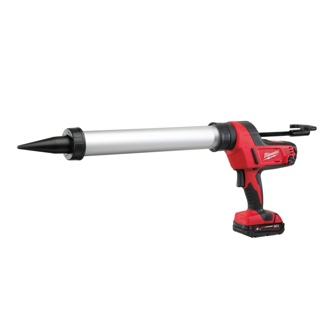Пістолет для герметиків акумуляторний MILWAUKEE, C18 PCG/600T-201B, 600мл  (зарядний пристрій М12-18 С, 1 акумулятор М18 В 2Аг, (4933441808)