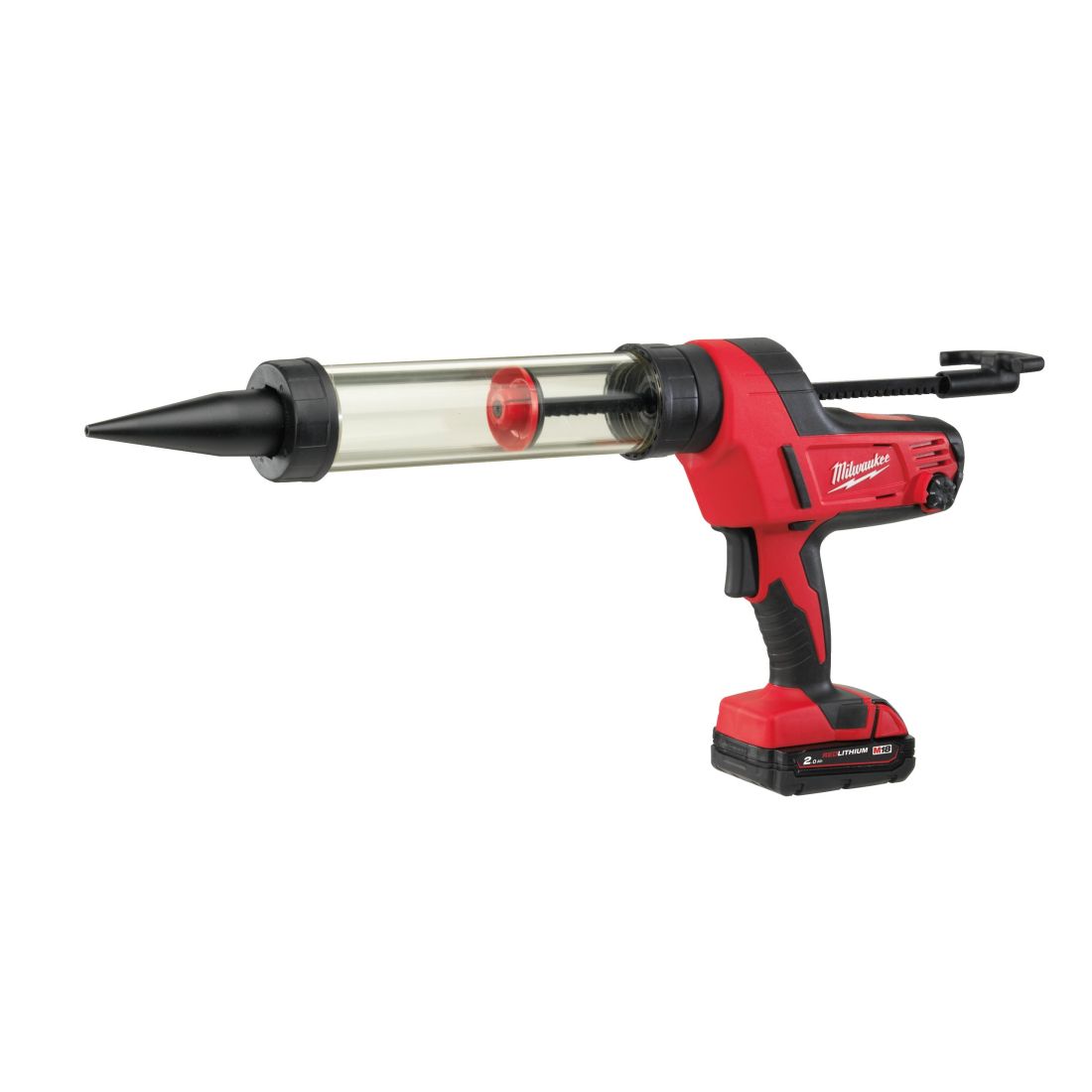 Пістолет для герметиків акумуляторний MILWAUKEE C18 PCG/400T-201B, 400мл (зарядний пристрій М12-18 С, 1 акумулятор М18 В2 2Аг, п (4933441812)