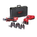 Обтискач гідравлічний акумуляторний для труб MILWAUKEE, M12 HPT-202C M-SET (зарядний пристрій С12 С, 2 аккумулятори М12 В2 2Аг, (4933443095)