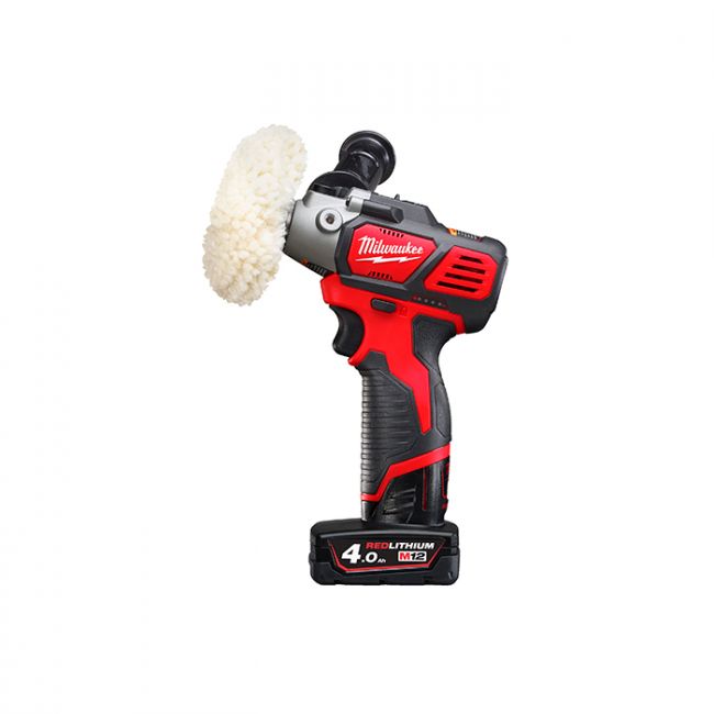 Машина полірувальна акумуляторна MILWAUKEE, M12 BPS-421X (зарядний пристрій С12 С, 1 акумулятор М12 В2 2Аг, 1 акумулятор М12 В4 (4933447799)
