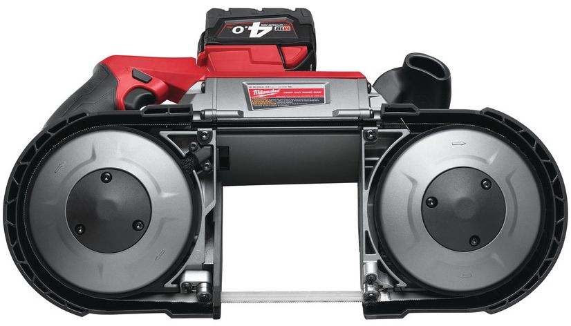 Пила стрічкова акумуляторна MILWAUKEE, M18 CBS125-502C (зарядний пристрій М12-18 FC, 2 акумулятори М18 В5 5Аг, кейс) (4933448195)