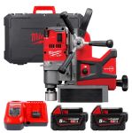 Дриль на магнітній станині безщітковий акумуляторний MILWAUKEE, M18 FMDP-502C (зарядний пристрій М12-18 FC, 2 акумулятори М18 В5 (4933451012)