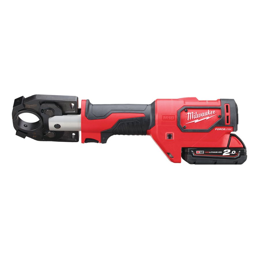 Обтискач гідравлійчний акумуляторний для кабелів MILWAUKEE, M18 HCCT-201C, 53кН (зарядний.пристрій M12-18 FC, 1 акумумулятор М18 (4933451194)