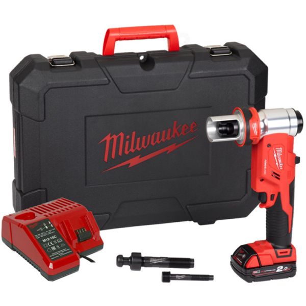 Гідравлічний пробійник для отворів FORCE LOGIC MILWAUKEE M18 HKP-201C 4933451202 (зарядний пристрій M12-18 FC, 1 акумулятор M18 (4933451202)