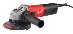 Шліфмашина кутова - болгарка MILWAUKEE, AG 800-125 E, 800Вт, діаметр 125мм (захисний кожух, опорна та затискна гайки, ключ, бічн (4933451211)