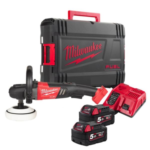 Аккумуляторная полировальная машина Milwaukee M18 FAP180-502X (4933451550)
