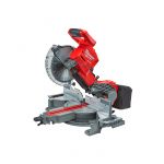 Пила торцювальна з протяжкою акумуляторна безщіткова MILWAUKEE, M18 FMS254-0, діаметр 254 мм (каркас, диск, затискачі, ключ, пил (4933451729)