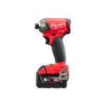 Шуруповерт ударний гідравлічний акумуляторний безщітковий 1/4'' HEX MILWAUKEE, M18 FQID-502X, 50Нм (зарядний пристрій M12-18 FC, (4933451790)
