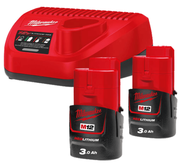 Энергокомплект Milwaukee M12 NRG-302 (4933451902)