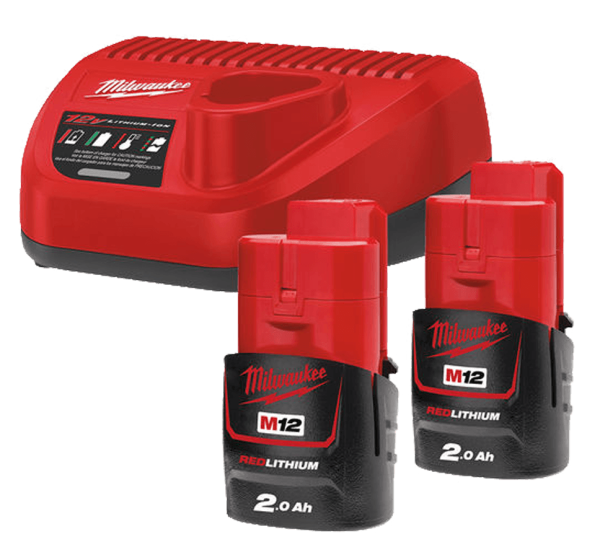Энергокомплект Milwaukee M12 NRG-202 (4933459209)