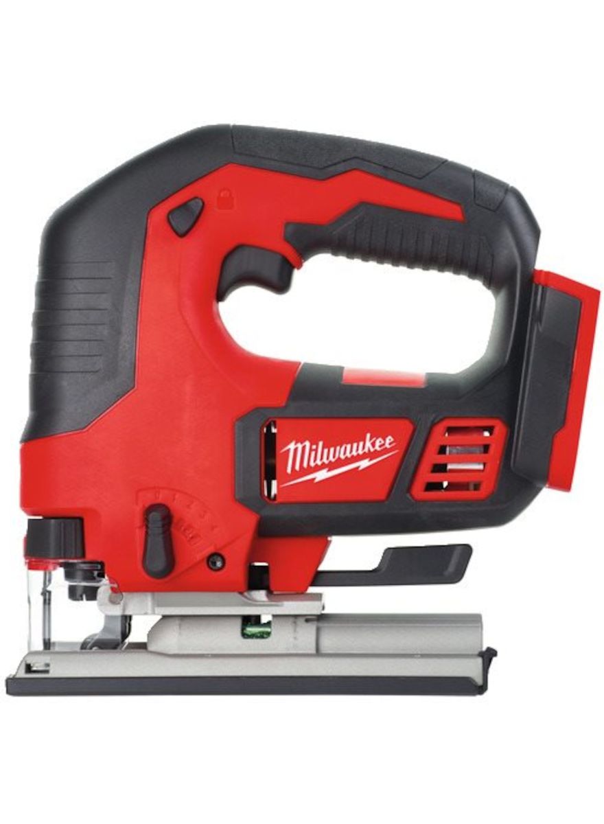 Лобзик акумуляторний MILWAUKEE, M18 BJS-0X (каркас. полотно, адаптер, кожух, насадка, накладка підошви, HDкейс) (4933459573)