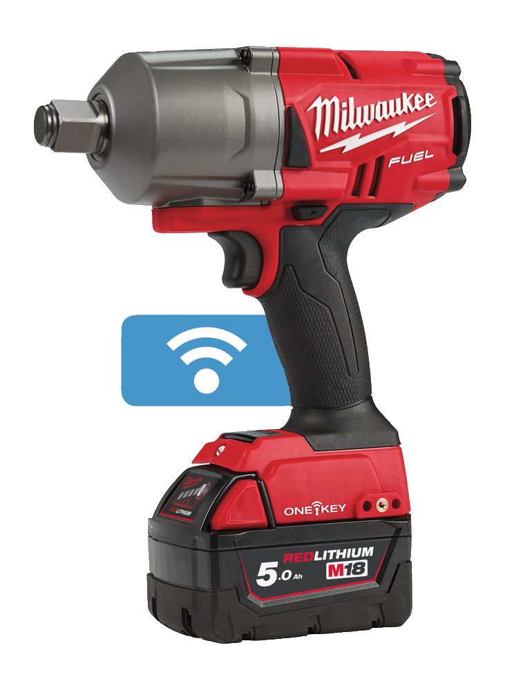 Гайковерт акумуляторний безщітковий 3/4'' MILWAUKEE, M18 ONEFHIWF34-502X, 2034Нм, з кільцем (зарядний пристрій M12-18 FC, 2 акум (4933459730)
