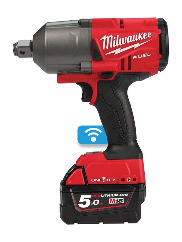 Гайковерт акумуляторний безщітковий 3/4'' MILWAUKEE, M18 ONEFHIWF34-502X, 2034Нм, з кільцем (зарядний пристрій M12-18 FC, 2 акум (4933459730)