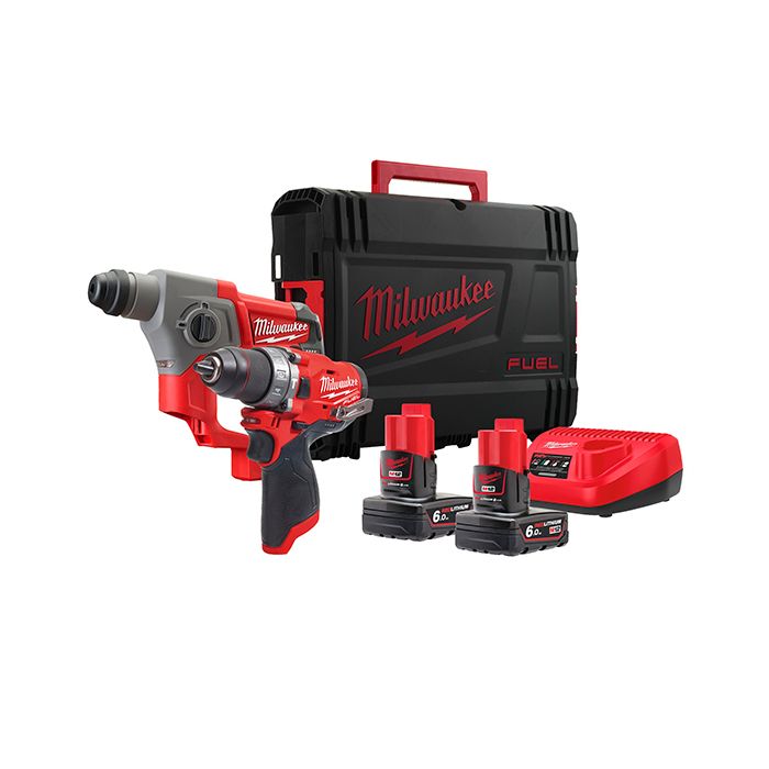 Набір інструмента акумуляторного MILWAUKEE, M12 FPP2B-402X (FPD, CH, + заряд.пристрій, 2 акум.Х 4Аг, (4933459812)