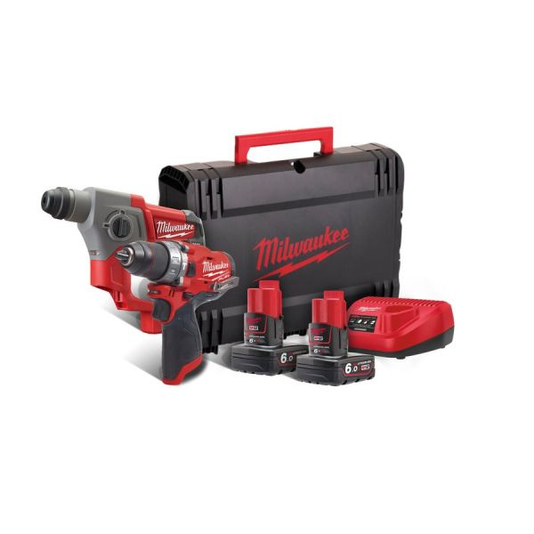 Набір інструментів дріл, перфоратор M12 FPP2B-602X MILWAUKEE 4933459813 (4933459813)