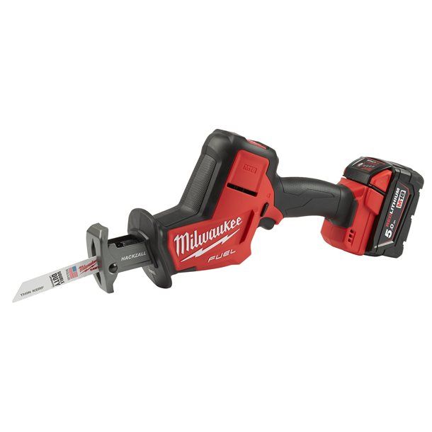 Пила шабельна акумуляторна MILWAUKEE, M18 FHZ-502X (зарядий пристрій M12-18 FC, 2 акумулятори М18 В5 5Аг, полотно, HDкейс) (4933459885)