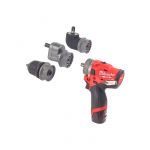 Дриль-шурупокрут з ударом акумуляторний безщітковий MILWAUKEE, M12 FPDX-202X, 37Нм (зарядний пристрій С12 С, 2 акумулятори М12 В (4933464136)